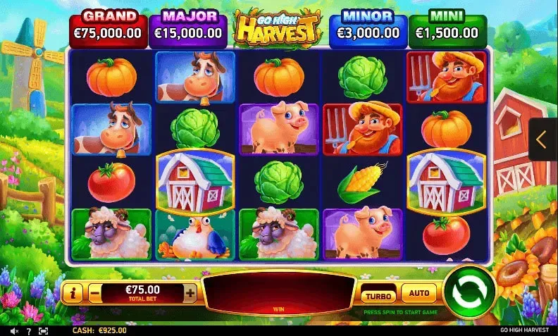 Gameplay slot Ruby Play Harvest