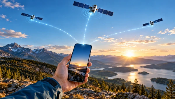 Smartphone satellite coverage